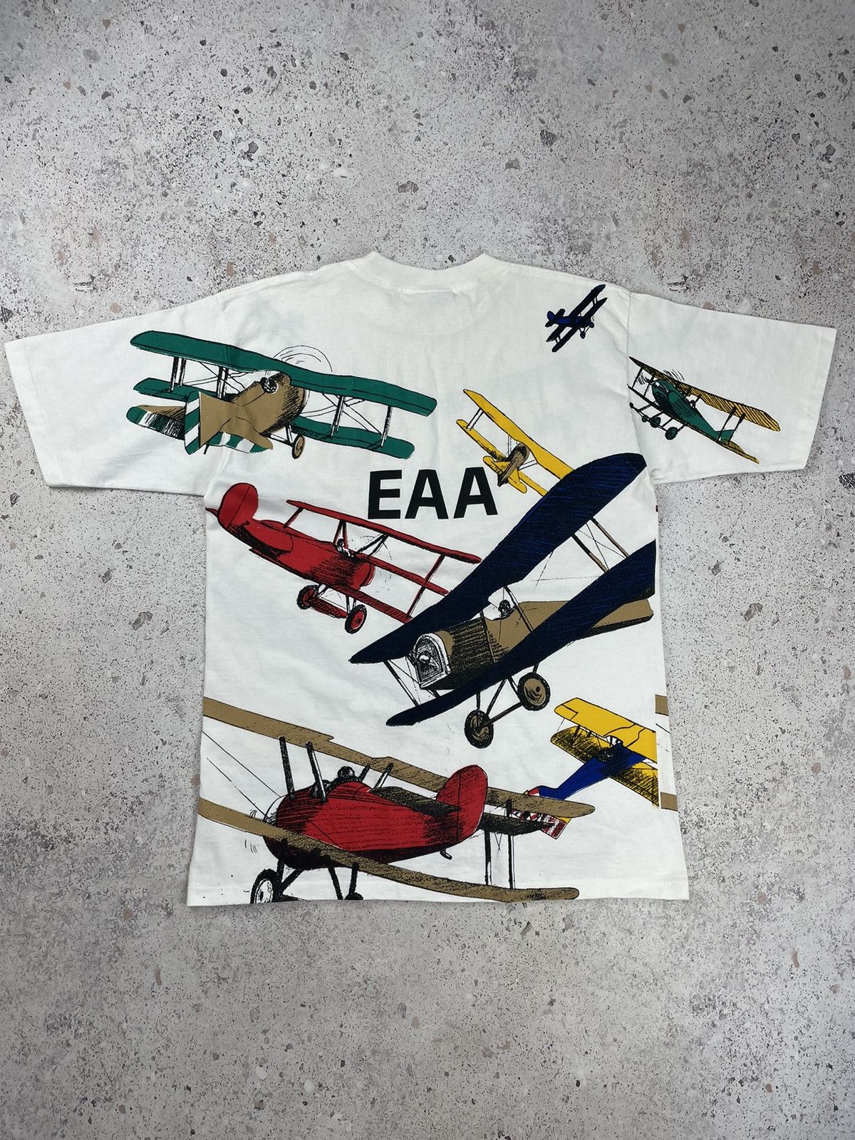 All Sport × Vintage Vintage 90’s All Sport Fly Full Print Plane Tee T-Shirt Size US L / EU 52-54 / 3 - 7 Thumbnail