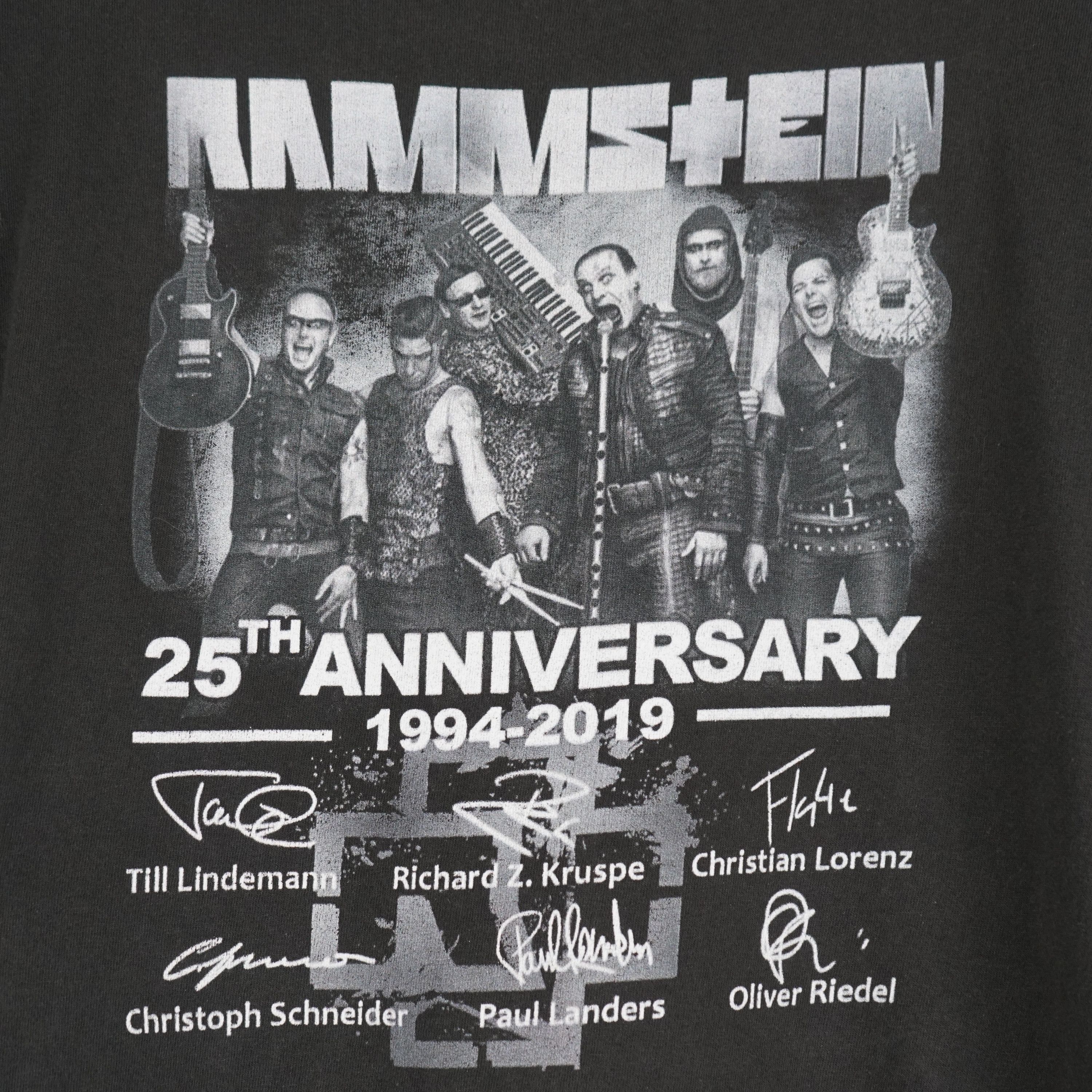 Band Tees × Vintage 2019 Rammstein t-shirt 25th Anniversary Size US XL / EU 56 / 4 - 2 Thumbnail
