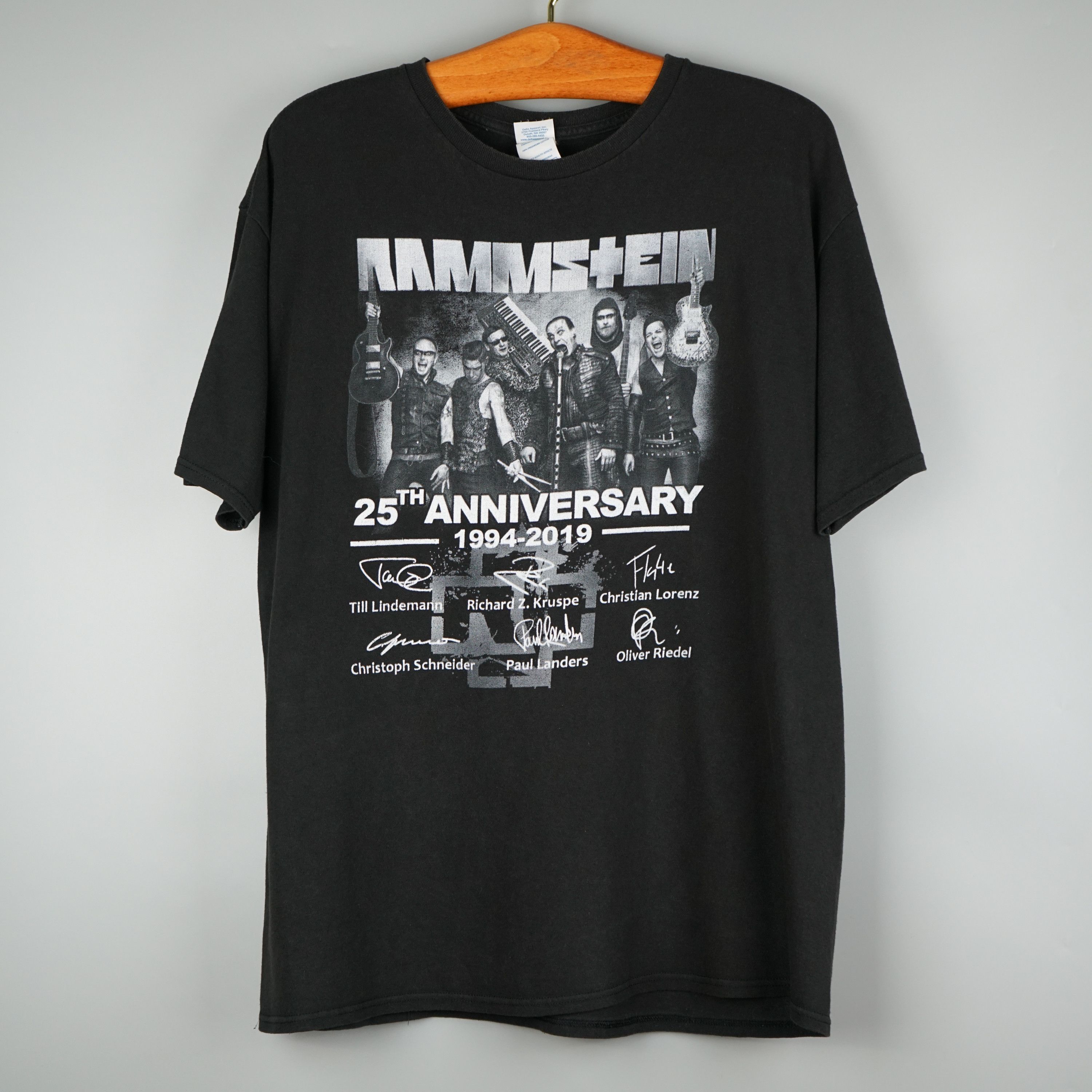 Band Tees × Vintage 2019 Rammstein t-shirt 25th Anniversary Size US XL / EU 56 / 4 - 1 Thumbnail