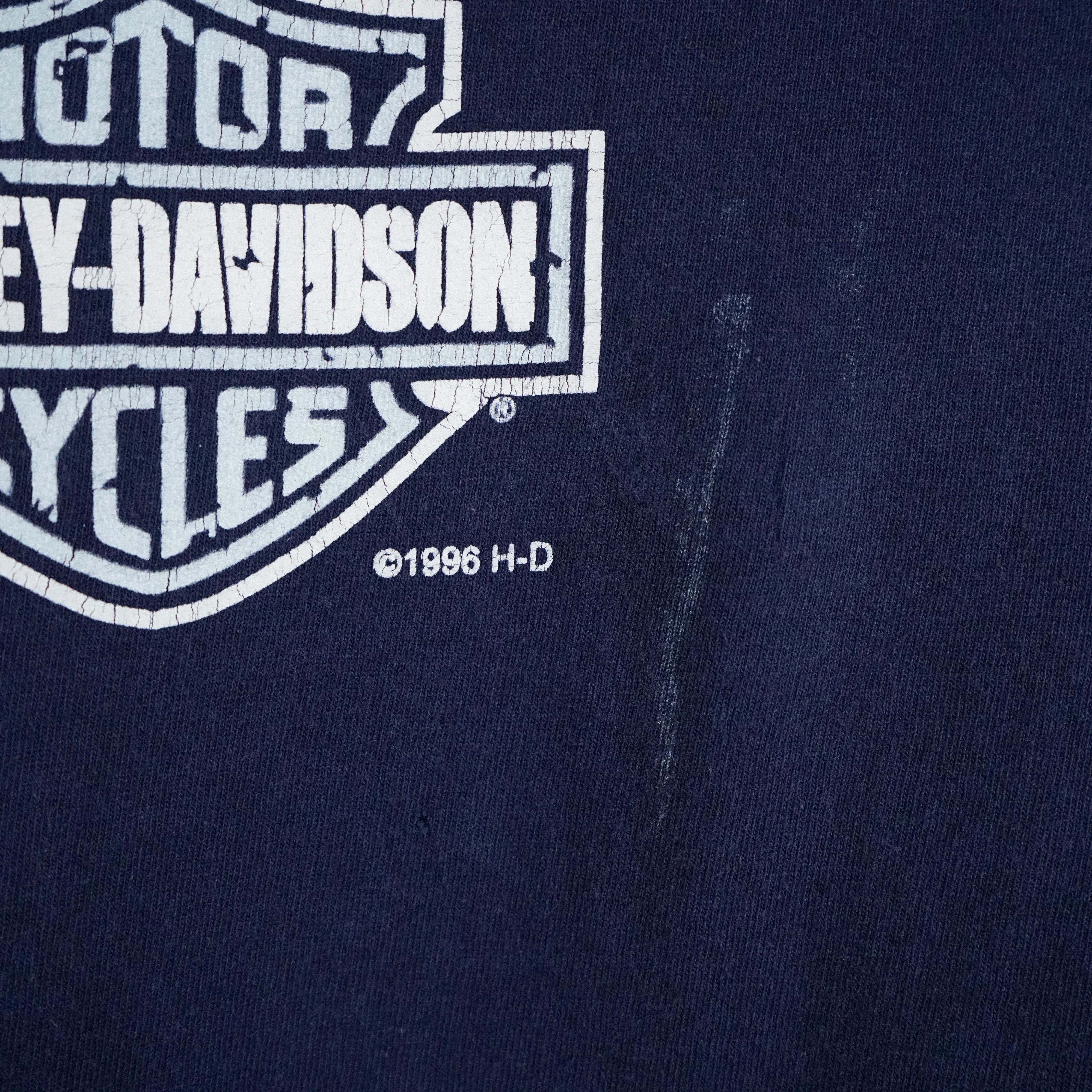 Harley Davidson × Vintage 1996 Harley Davidson t-shirt Size US XL / EU 56 / 4 - 3 Thumbnail