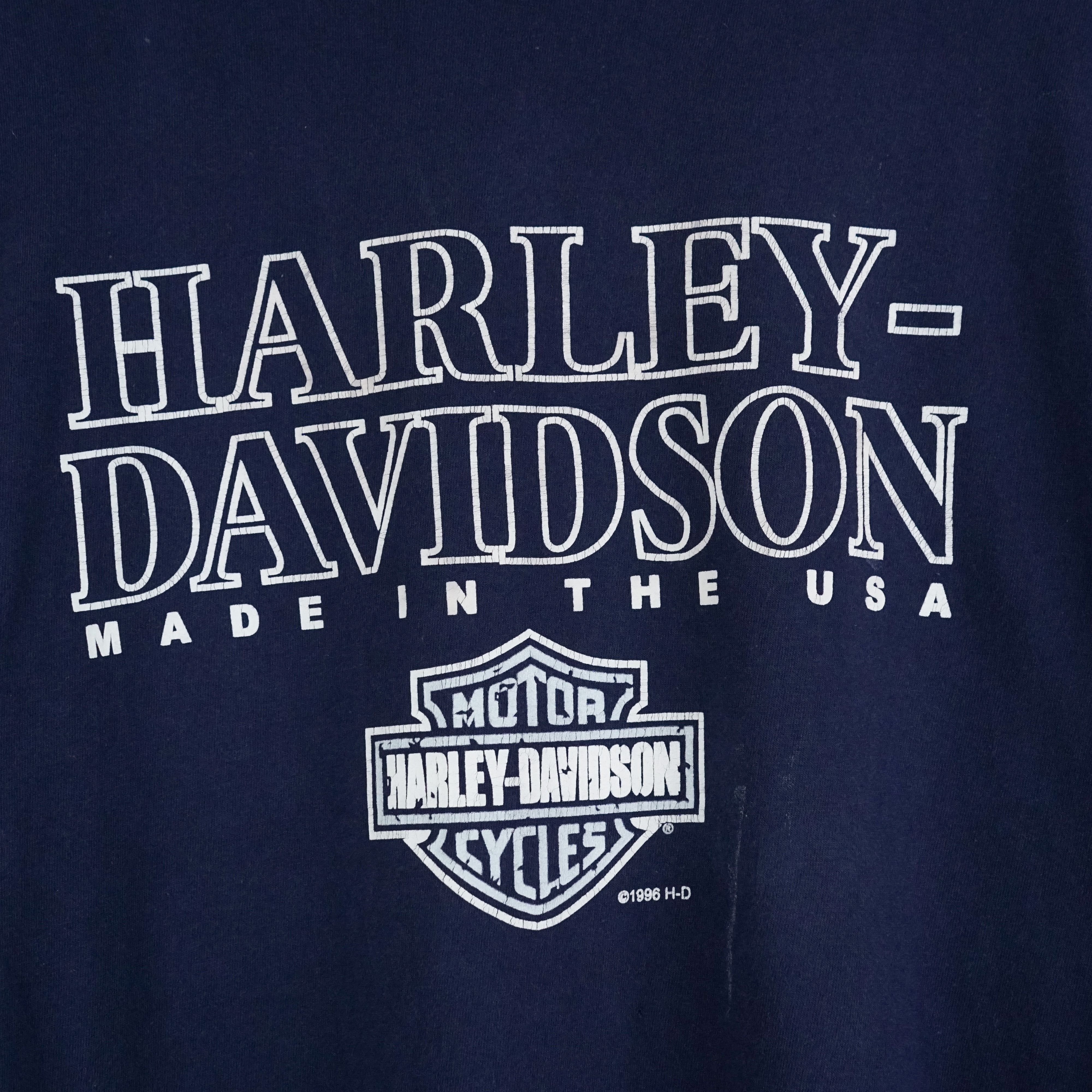 Harley Davidson × Vintage 1996 Harley Davidson t-shirt Size US XL / EU 56 / 4 - 2 Thumbnail