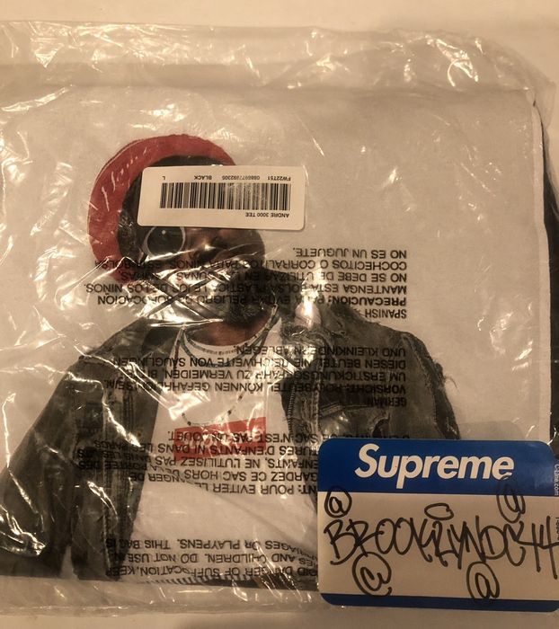 Supreme Supreme Andre 3000 Photo Tee Black Large FW22 | Grailed