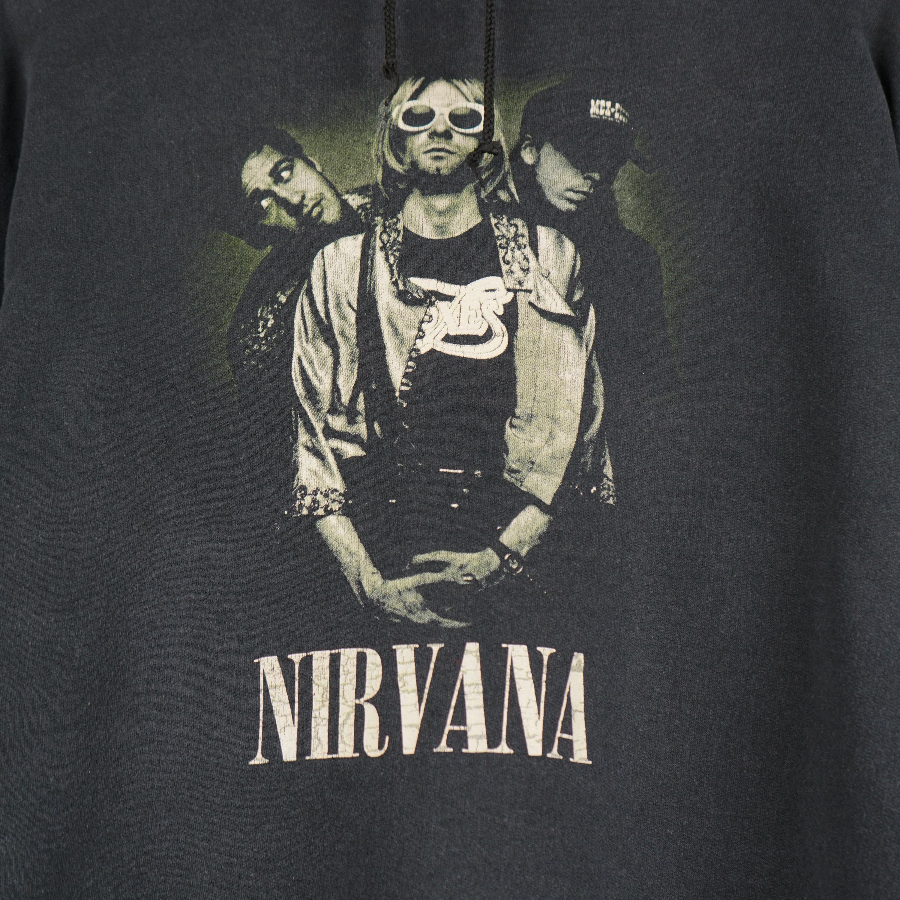 Band Tees × Vintage 1990s Nirvana Hoodie Size US XL / EU 56 / 4 - 2 Thumbnail