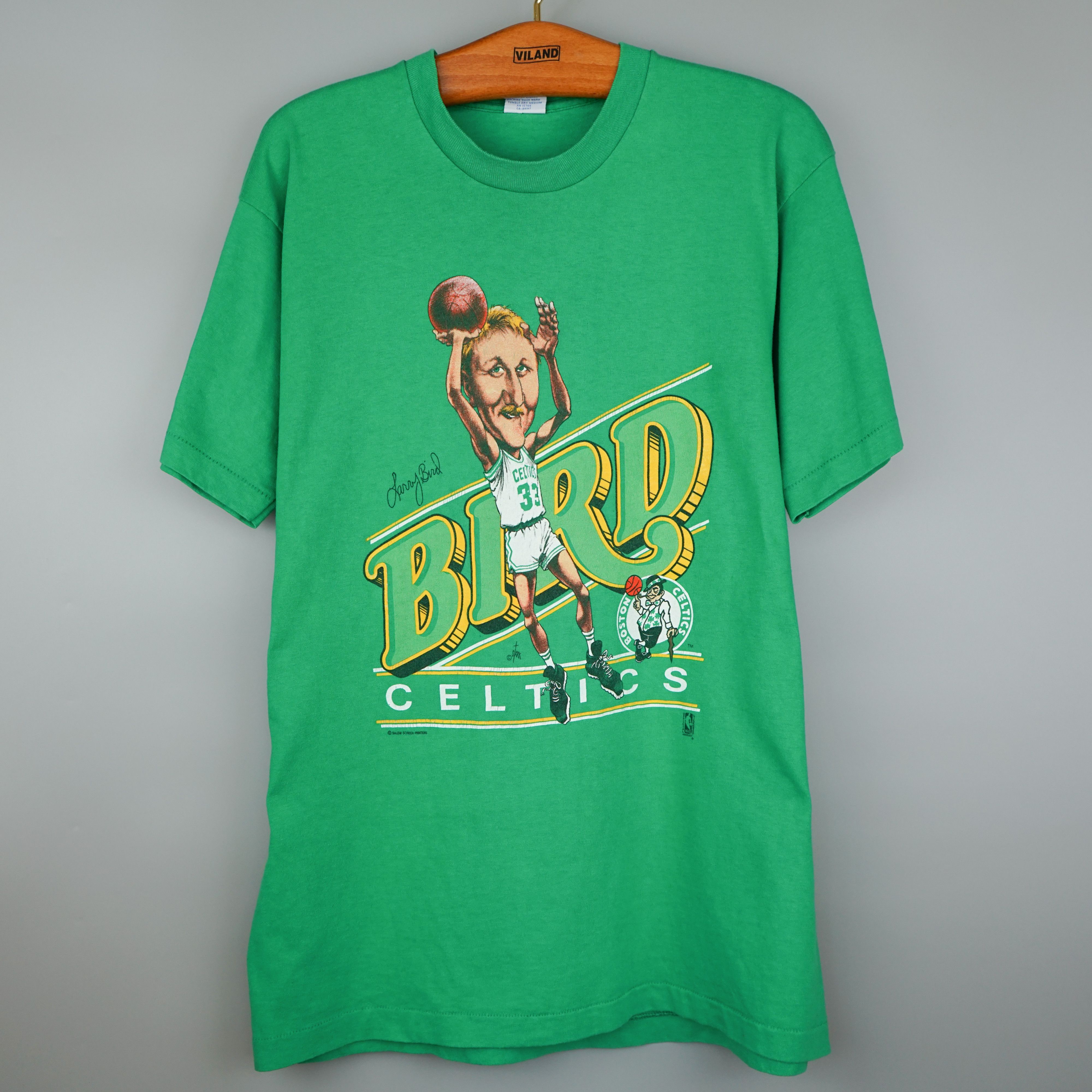 Vintage Larry Bird t shirt 90s Single Stitch