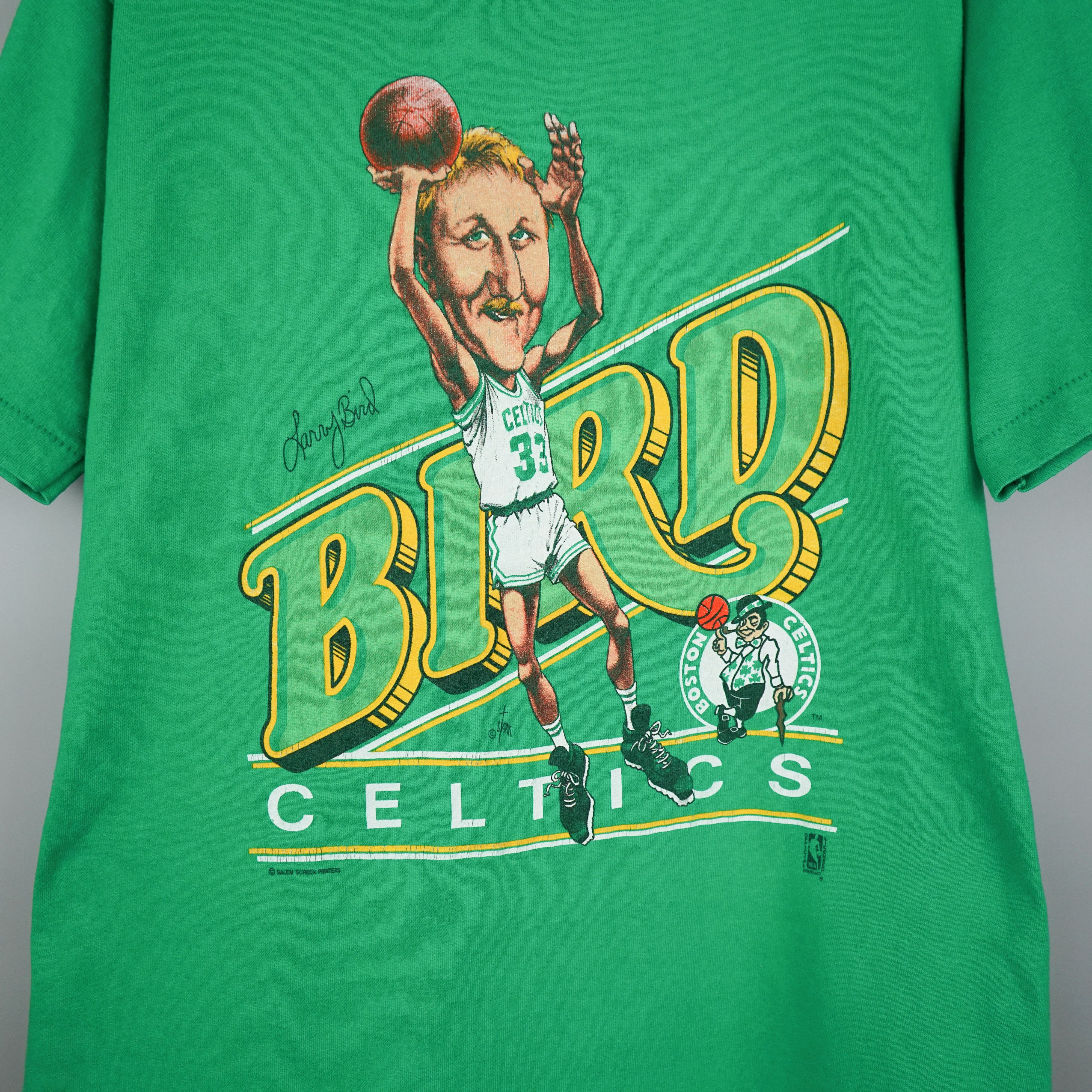 NBA × Vintage Vintage Larry Bird t shirt 90s Single Stitch Size US XL / EU 56 / 4 - 4 Thumbnail