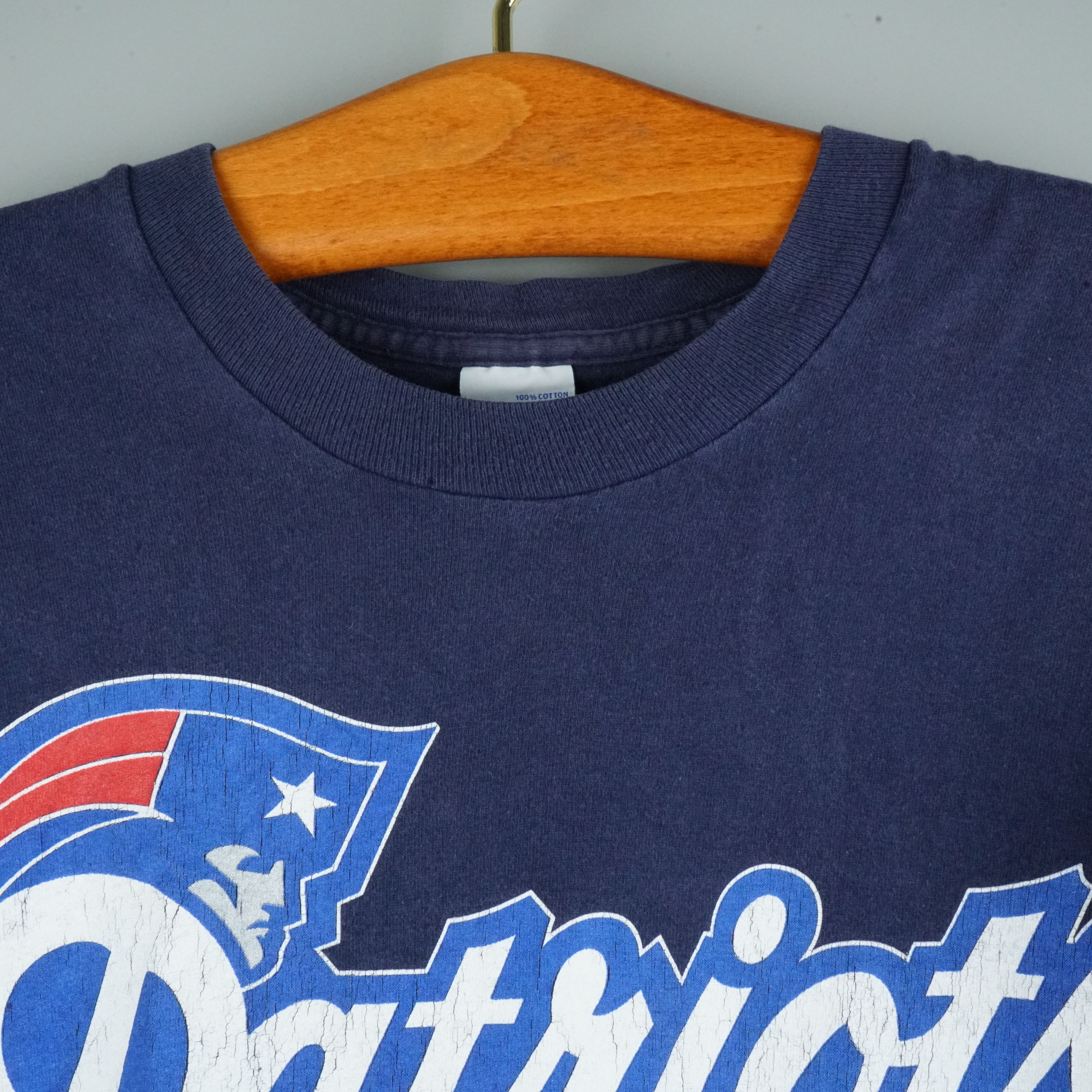 NFL × Salem Sportswear × Vintage 1994 Patriots t shirt NFL Size US L / EU 52-54 / 3 - 8 Thumbnail