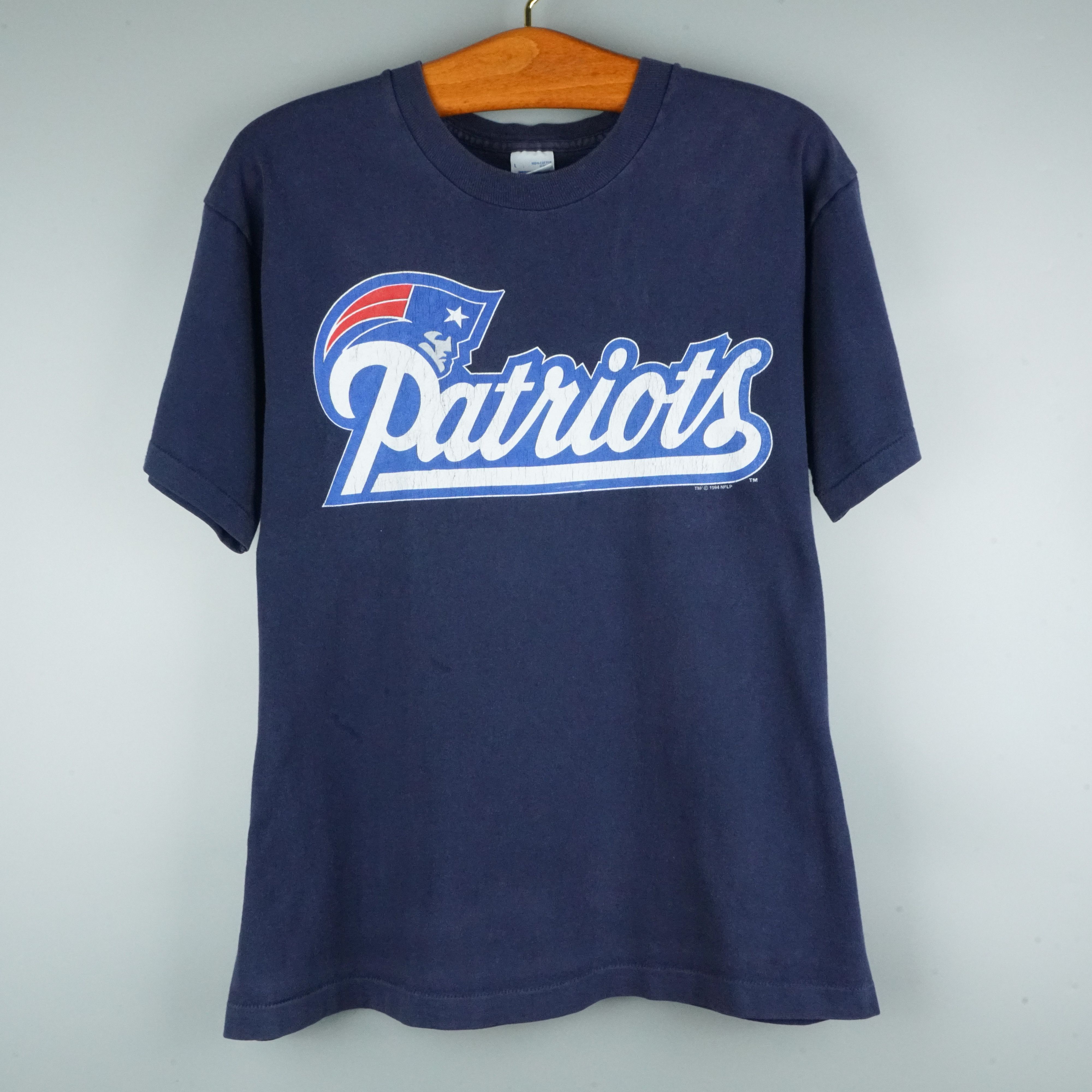 NFL × Salem Sportswear × Vintage 1994 Patriots t shirt NFL Size US L / EU 52-54 / 3 - 1 Thumbnail