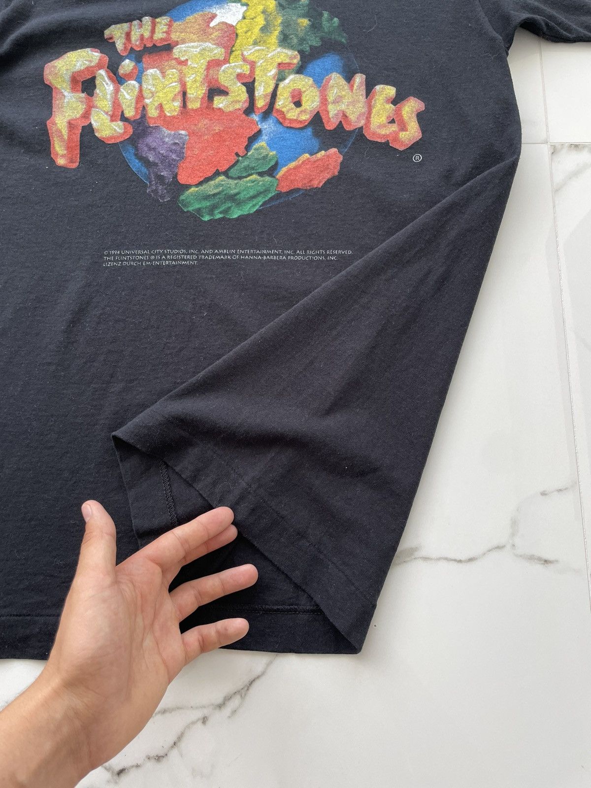 Universal Studios Vintage 90’s Universal Studios The Flintstones Tee Shirt Size US S / EU 44-46 / 1 - 4 Thumbnail