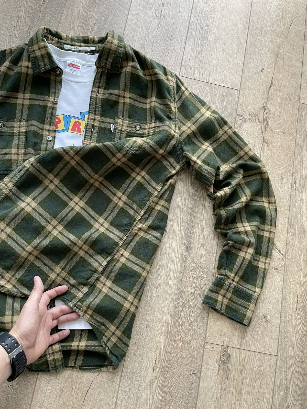 Levi's Vintage Levi’s Plaid Flannel Button Shirt Travis Scott Style Size US L / EU 52-54 / 3 - 7 Thumbnail