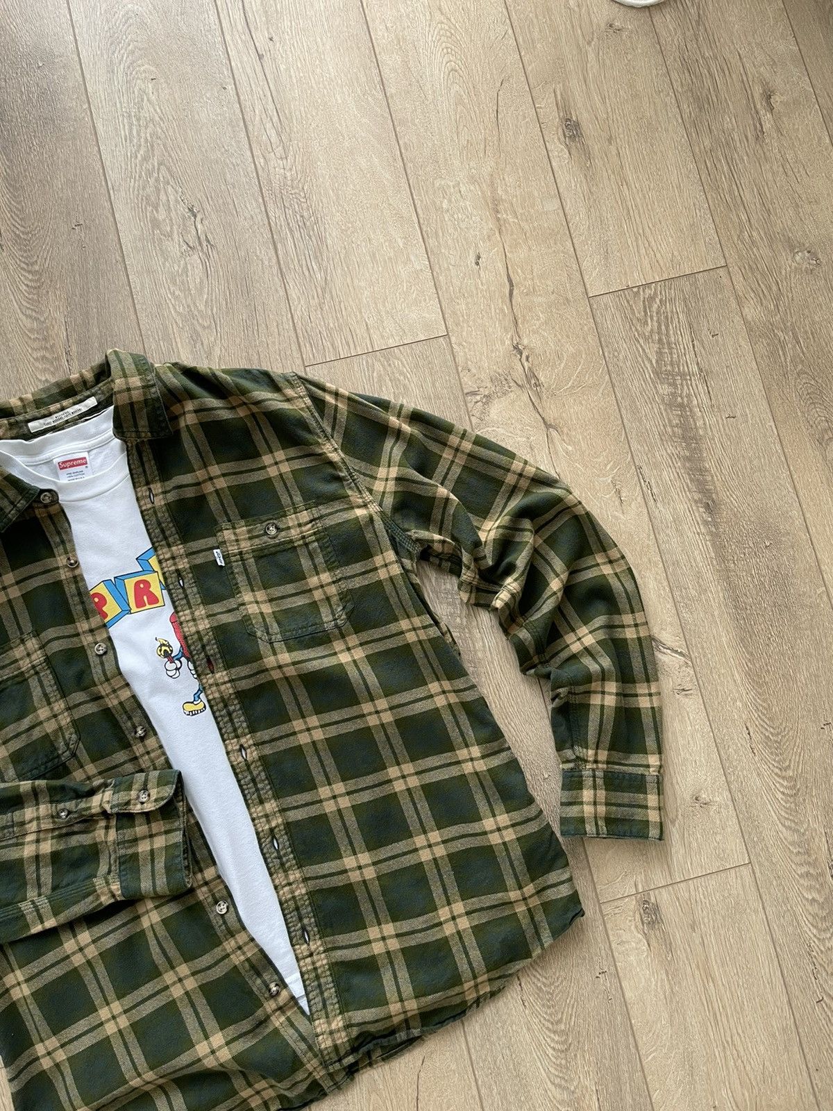 Levi's Vintage Levi’s Plaid Flannel Button Shirt Travis Scott Style Size US L / EU 52-54 / 3 - 3 Thumbnail