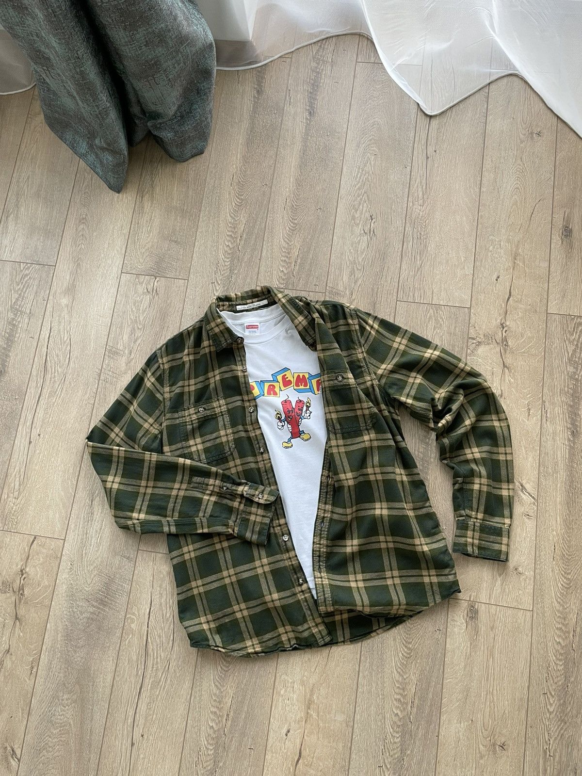Levi's Vintage Levi’s Plaid Flannel Button Shirt Travis Scott Style Size US L / EU 52-54 / 3 - 11 Thumbnail