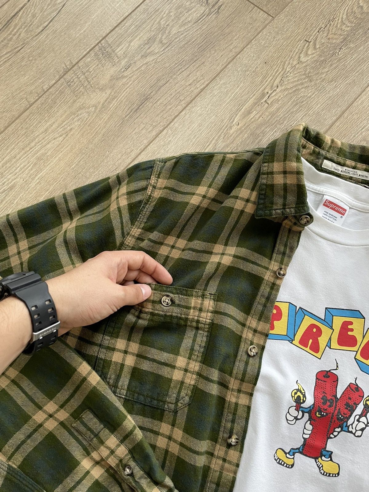 Levi's Vintage Levi’s Plaid Flannel Button Shirt Travis Scott Style Size US L / EU 52-54 / 3 - 10 Thumbnail