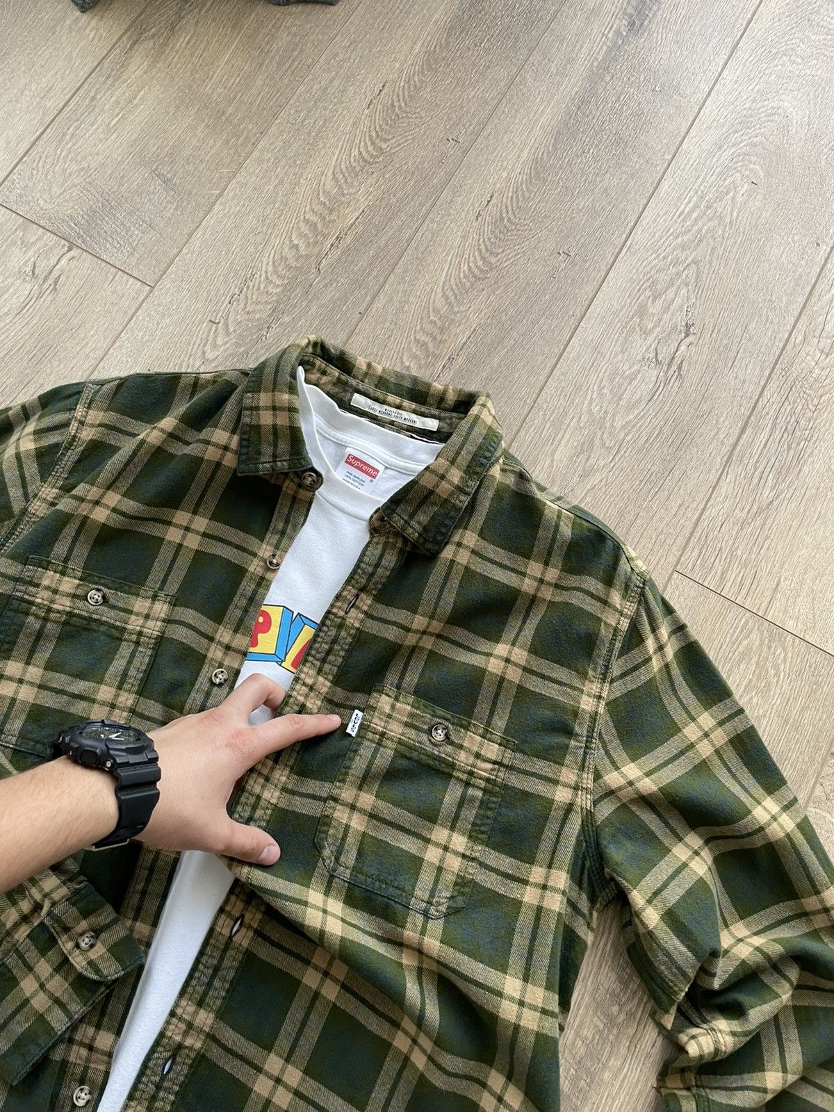Levi's Vintage Levi’s Plaid Flannel Button Shirt Travis Scott Style Size US L / EU 52-54 / 3 - 8 Thumbnail