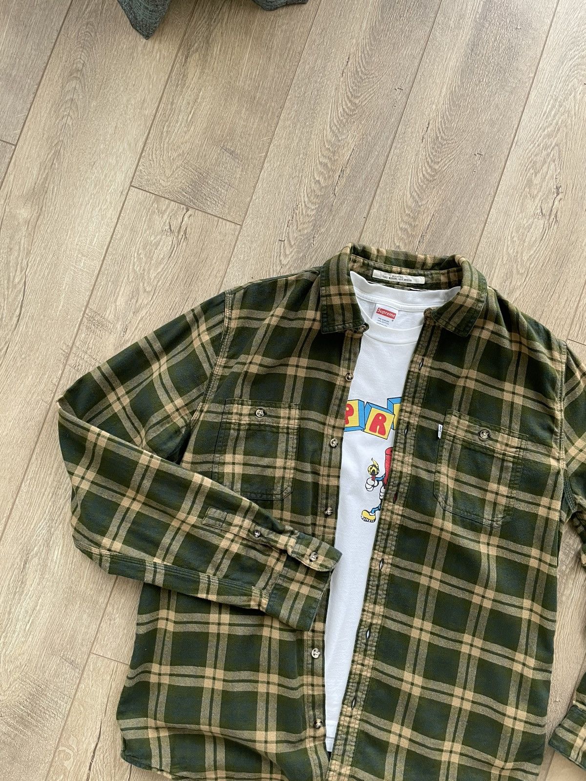 Levi's Vintage Levi’s Plaid Flannel Button Shirt Travis Scott Style Size US L / EU 52-54 / 3 - 2 Thumbnail