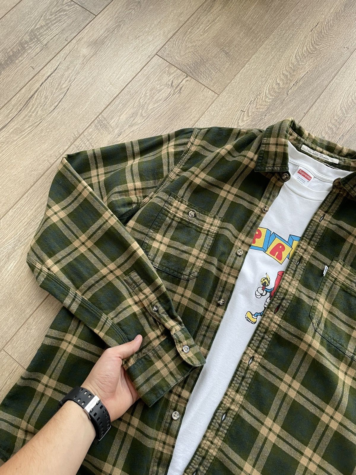 Levi's Vintage Levi’s Plaid Flannel Button Shirt Travis Scott Style Size US L / EU 52-54 / 3 - 6 Thumbnail