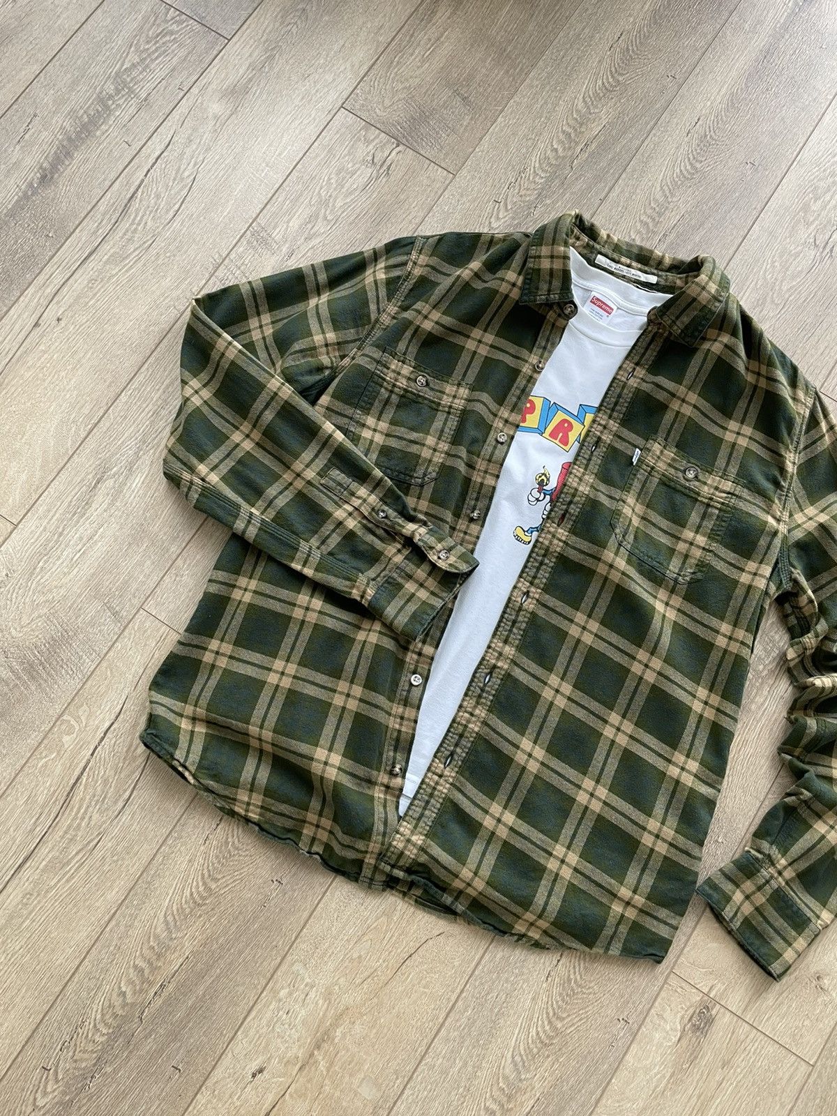 Levi's Vintage Levi’s Plaid Flannel Button Shirt Travis Scott Style Size US L / EU 52-54 / 3 - 5 Thumbnail