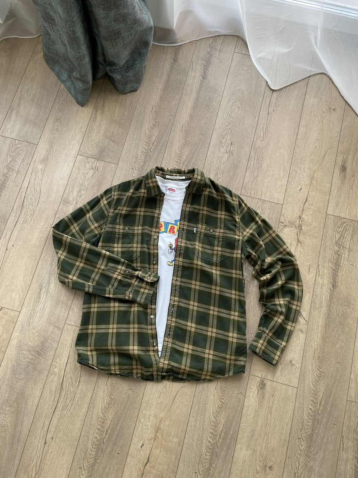 Levi's Vintage Levi’s Plaid Flannel Button Shirt Travis Scott Style Size US L / EU 52-54 / 3 - 1 Thumbnail