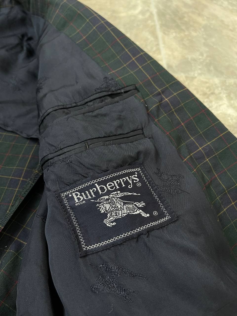 Vintage Burberrys Plaid Green/ multicolor Men's Blazer