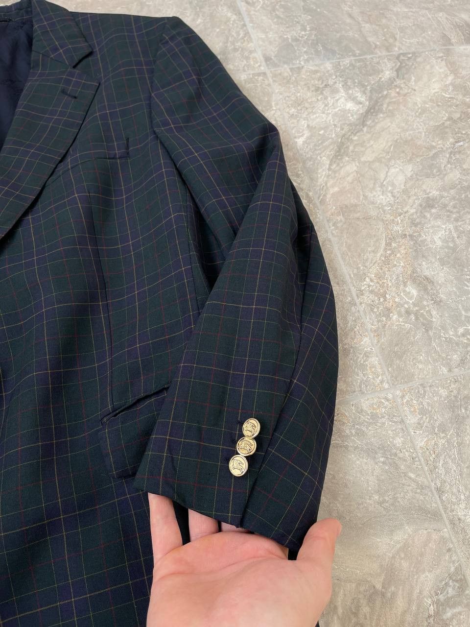 Vintage Burberrys Plaid Green/ multicolor Men's Blazer