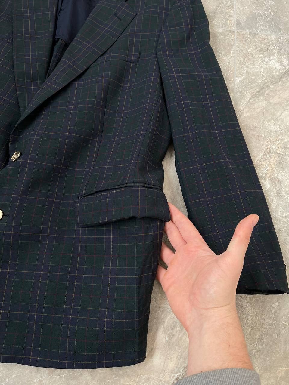 Vintage Burberrys Plaid Green/ multicolor Men's Blazer
