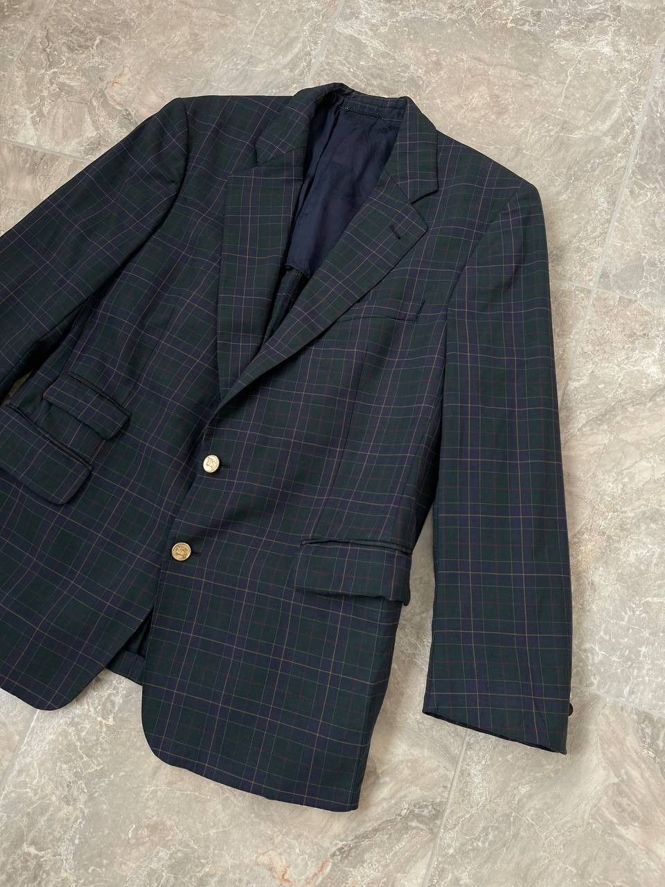 Vintage Burberrys Plaid Green/ multicolor Men's Blazer