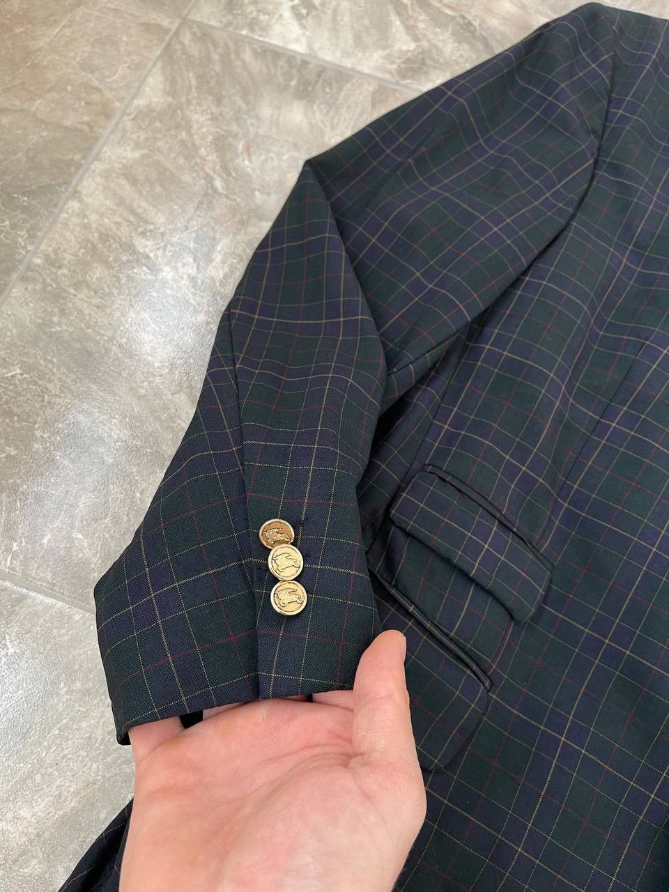 Vintage Burberrys Plaid Green/ multicolor Men's Blazer