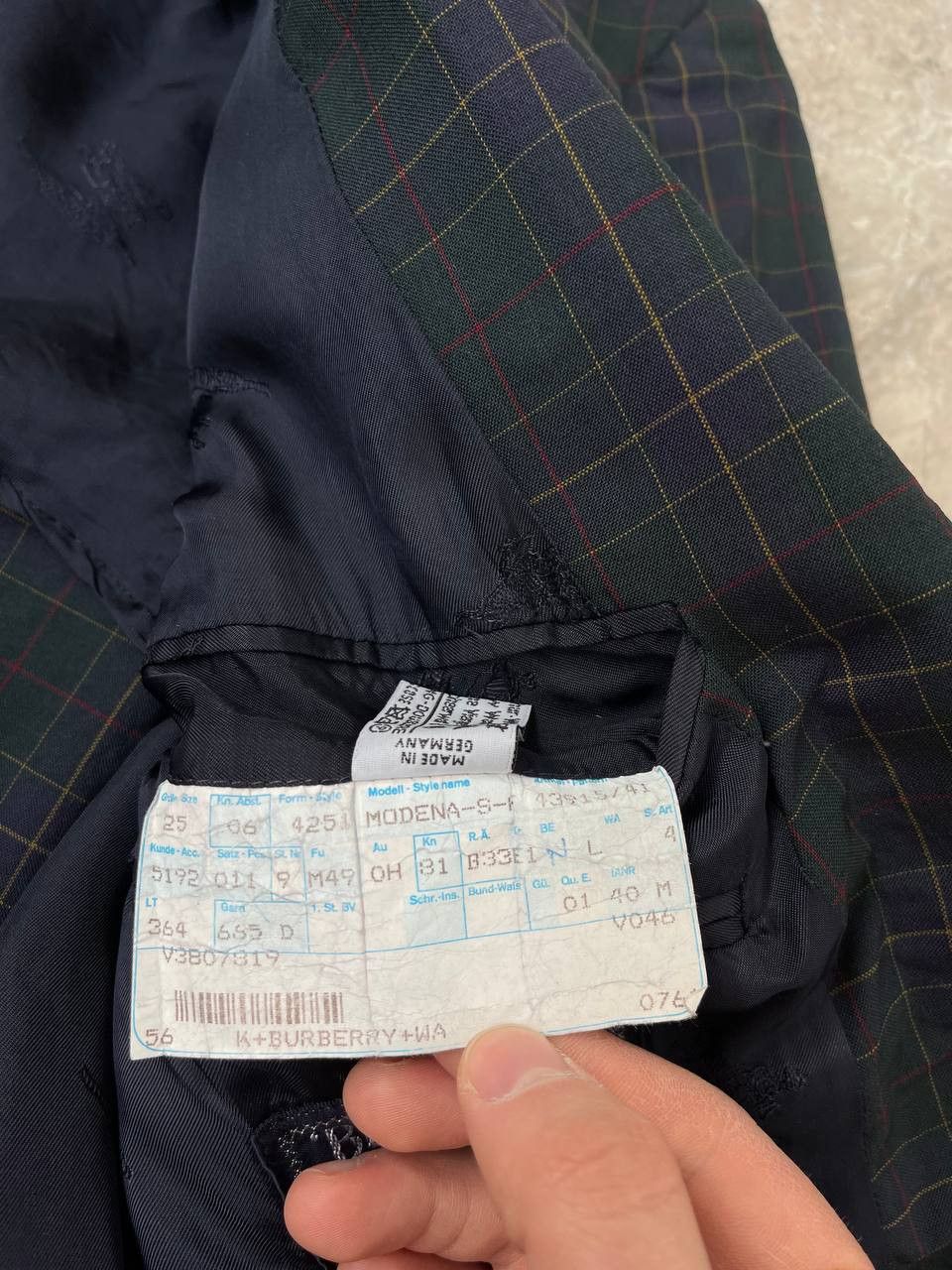 Vintage Burberrys Plaid Green/ multicolor Men's Blazer