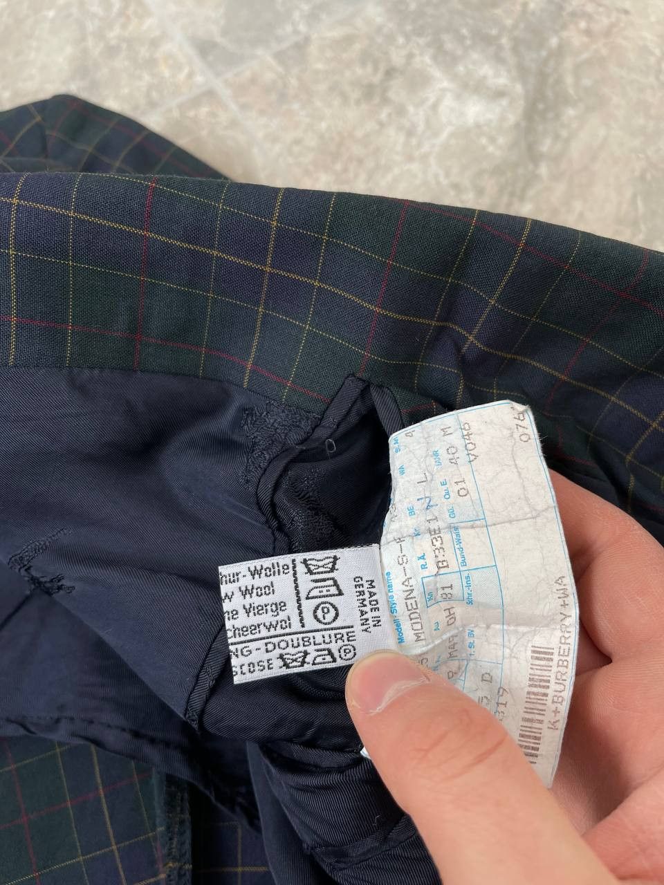 Vintage Burberrys Plaid Green/ multicolor Men's Blazer
