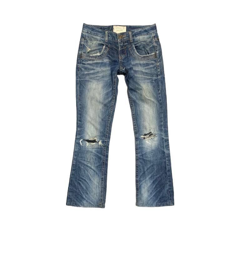 image of Archival Clothing x Vintage 90's Flared Jeans By Lolita in Blue Denim, Women's (Size 31)