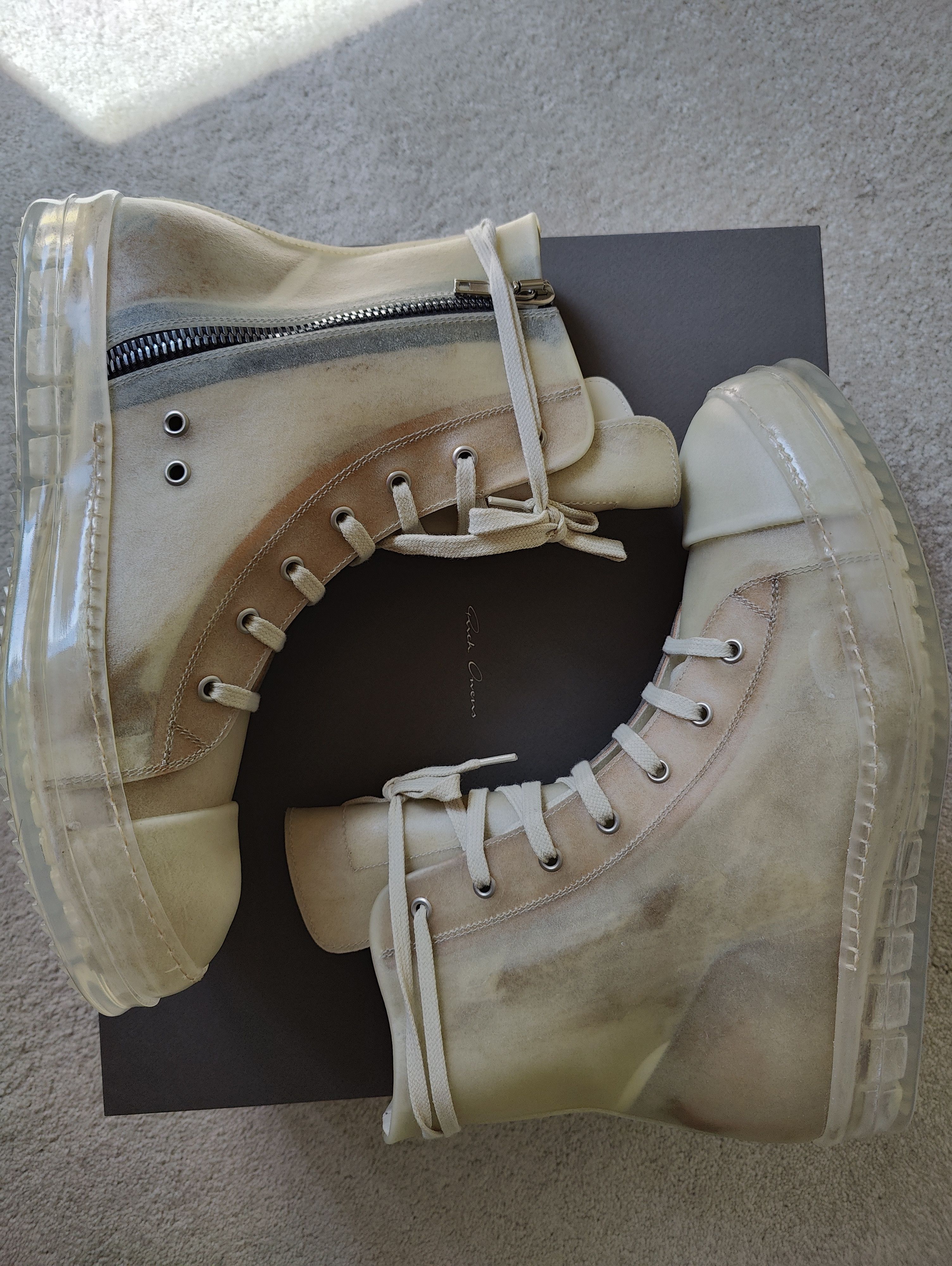 Rick Owens Transparent Ramone Sneaker Size US 11.5 / EU 44-45 - 8 Thumbnail