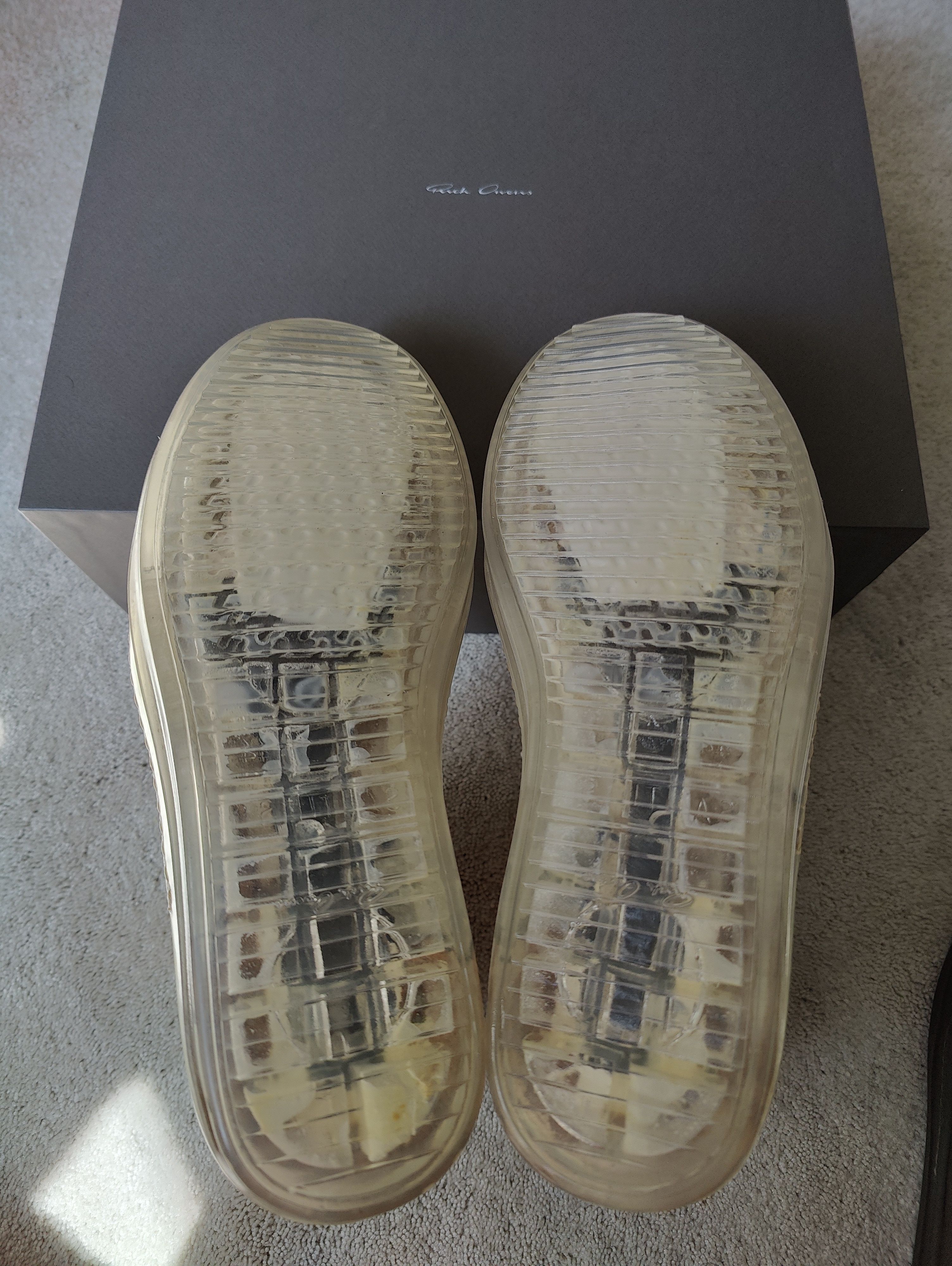 Rick Owens Transparent Ramone Sneaker Size US 11.5 / EU 44-45 - 7 Thumbnail