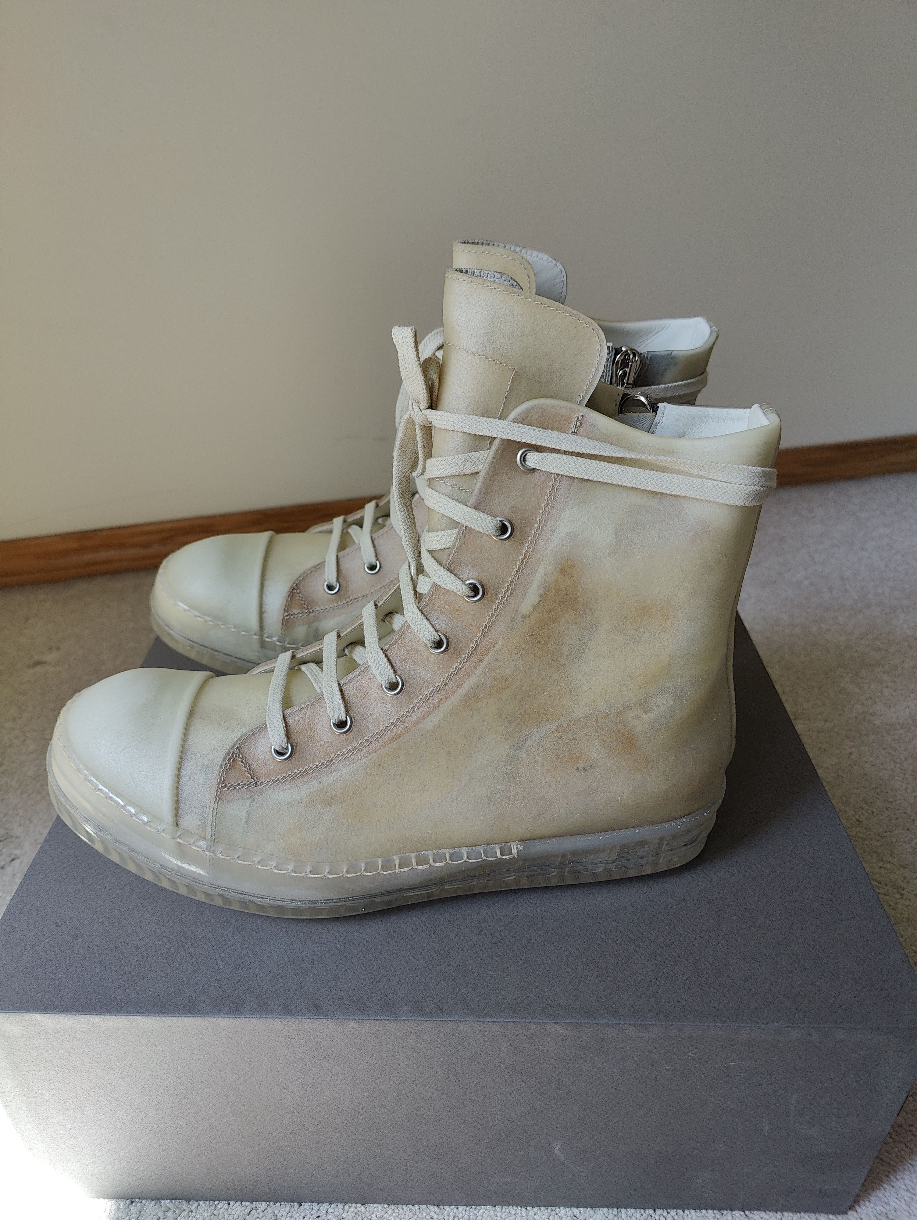 Rick Owens Transparent Ramone Sneaker Size US 11.5 / EU 44-45 - 3 Thumbnail