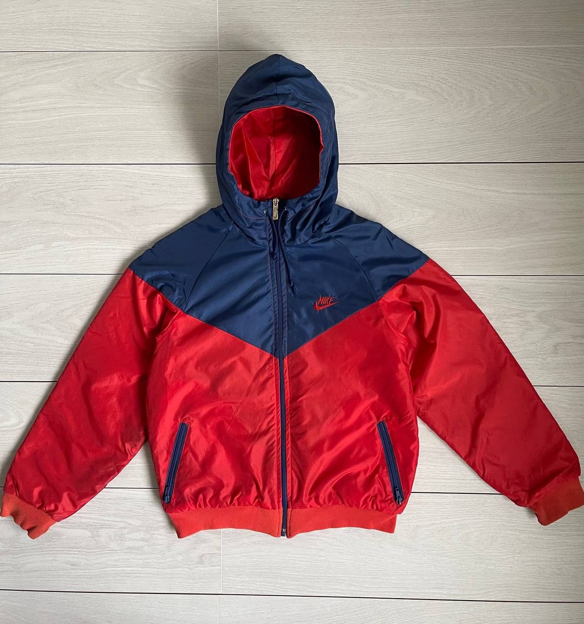 Nike Vintage 80s Nike Nylon Light Jacket Size US S / EU 44-46 / 1 - 1 Thumbnail