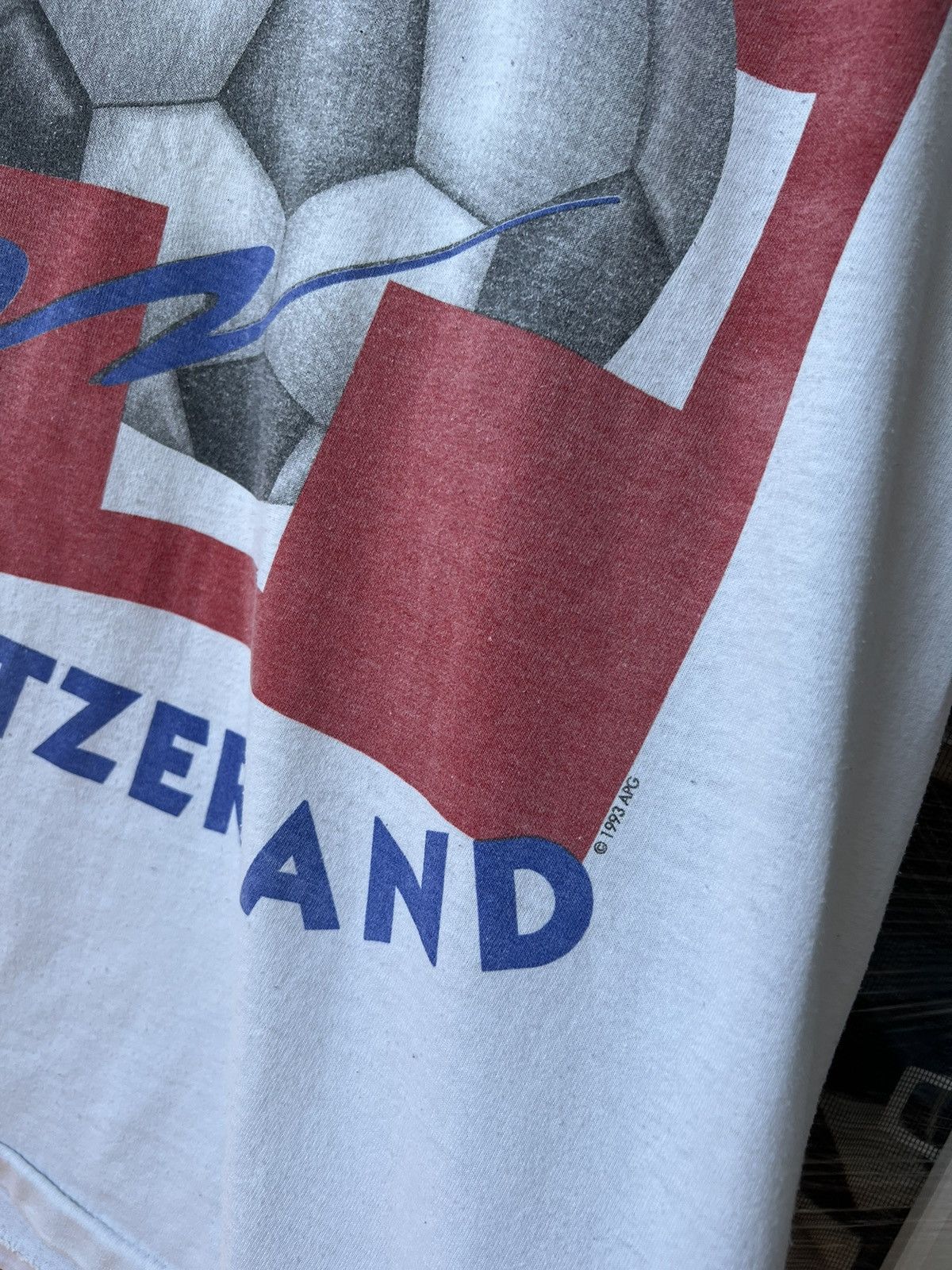Vintage Vintage World Cup USA 1994 Switzerland Single Stitch Tee Size US M / EU 48-50 / 2 - 5 Thumbnail