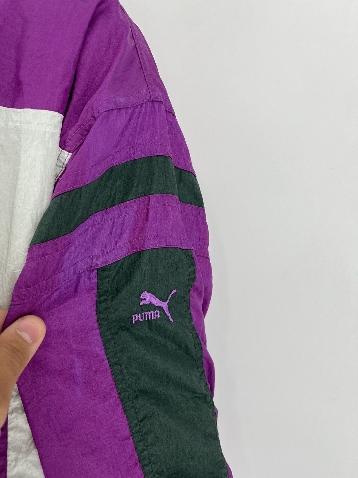 Puma × Vintage Vintage 90s Puma Nylon Jacket Streetwear Style Size US M / EU 48-50 / 2 - 7 Thumbnail