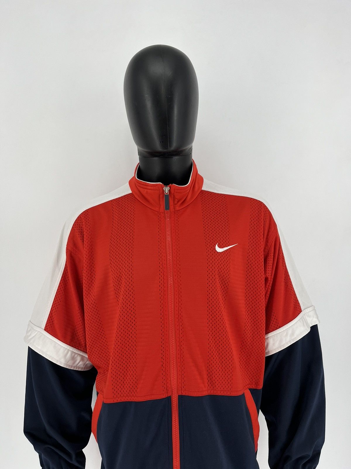 Nike × Vintage Vibtage 90s Jacket Big Logo Rare big Swoosh Size US L / EU 52-54 / 3 - 1 Thumbnail