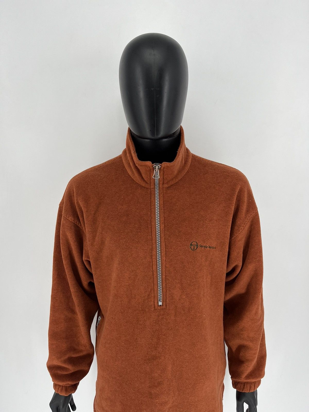 Sergio Tacchini × Vintage Vintage 90s Sergio Tacchini Fleece Jacket Made In Italy Size US XL / EU 56 / 4 - 5 Thumbnail
