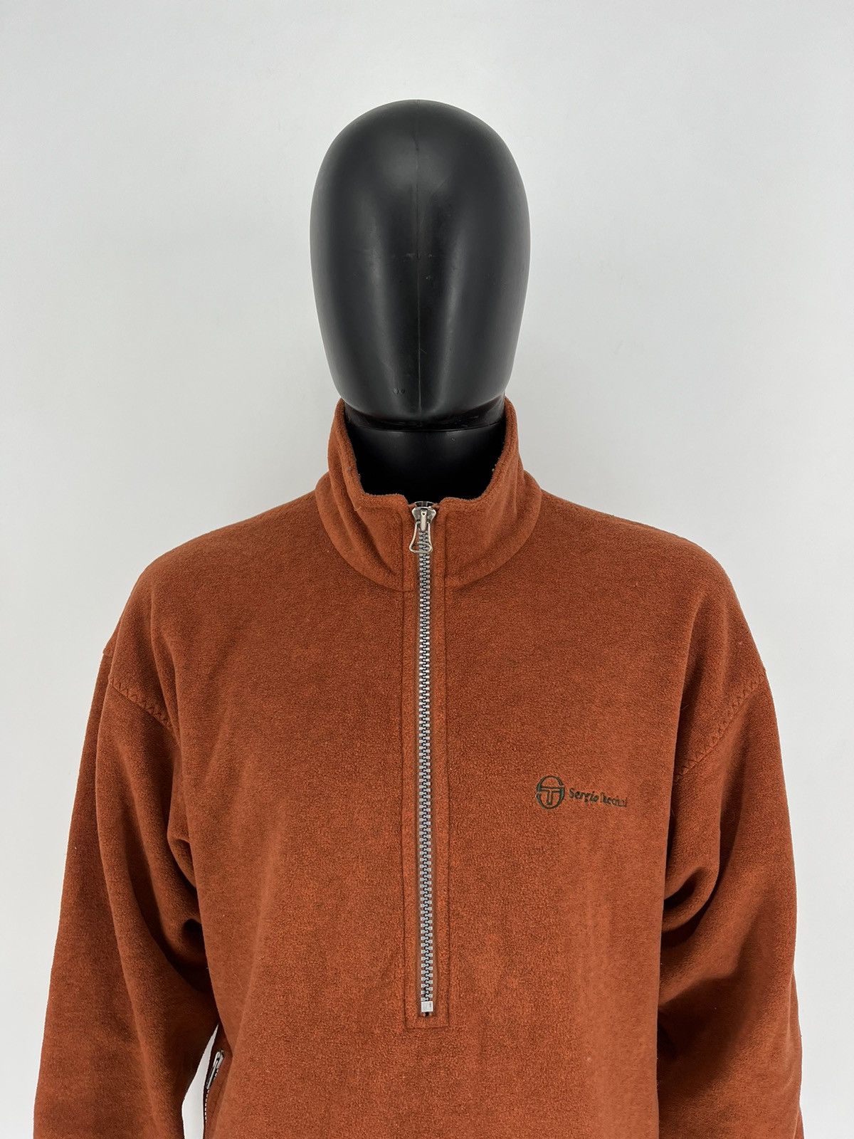 Sergio Tacchini × Vintage Vintage 90s Sergio Tacchini Fleece Jacket Made In Italy Size US XL / EU 56 / 4 - 6 Thumbnail