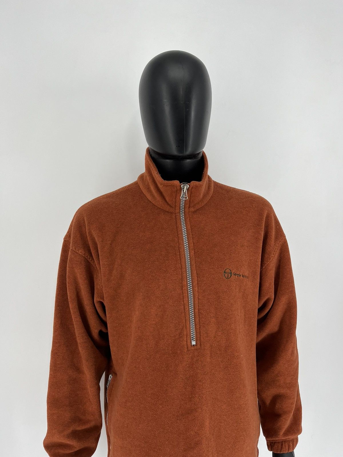 Sergio Tacchini × Vintage Vintage 90s Sergio Tacchini Fleece Jacket Made In Italy Size US XL / EU 56 / 4 - 3 Thumbnail