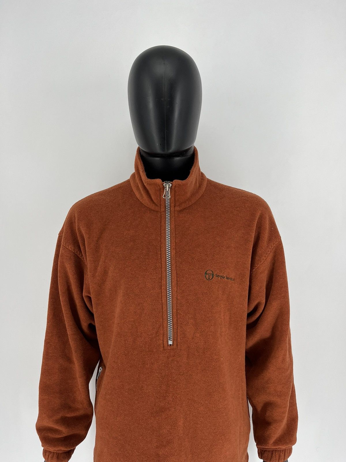 Sergio Tacchini × Vintage Vintage 90s Sergio Tacchini Fleece Jacket Made In Italy Size US XL / EU 56 / 4 - 1 Thumbnail