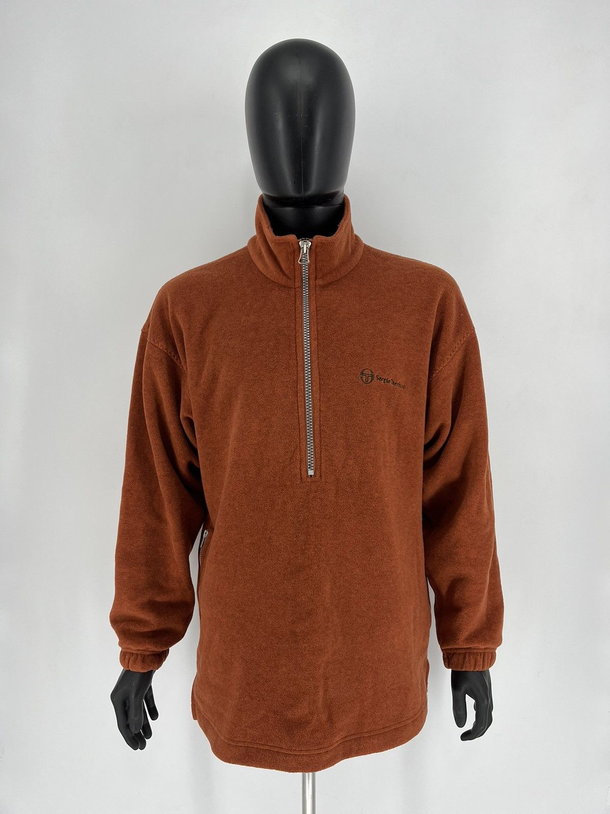 Sergio Tacchini × Vintage Vintage 90s Sergio Tacchini Fleece Jacket Made In Italy Size US XL / EU 56 / 4 - 2 Thumbnail