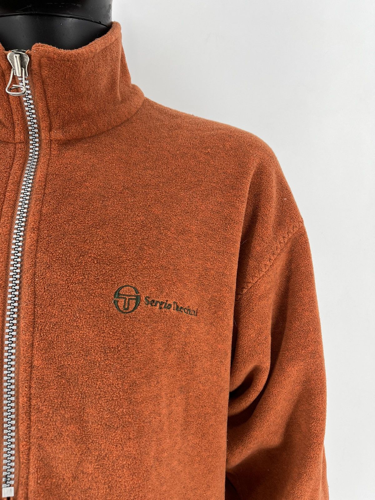 Sergio Tacchini × Vintage Vintage 90s Sergio Tacchini Fleece Jacket Made In Italy Size US XL / EU 56 / 4 - 7 Thumbnail