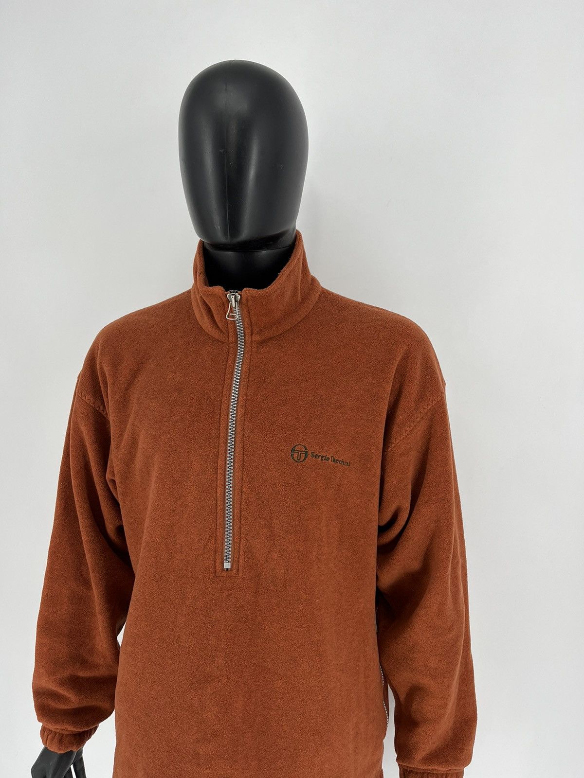 Sergio Tacchini × Vintage Vintage 90s Sergio Tacchini Fleece Jacket Made In Italy Size US XL / EU 56 / 4 - 4 Thumbnail