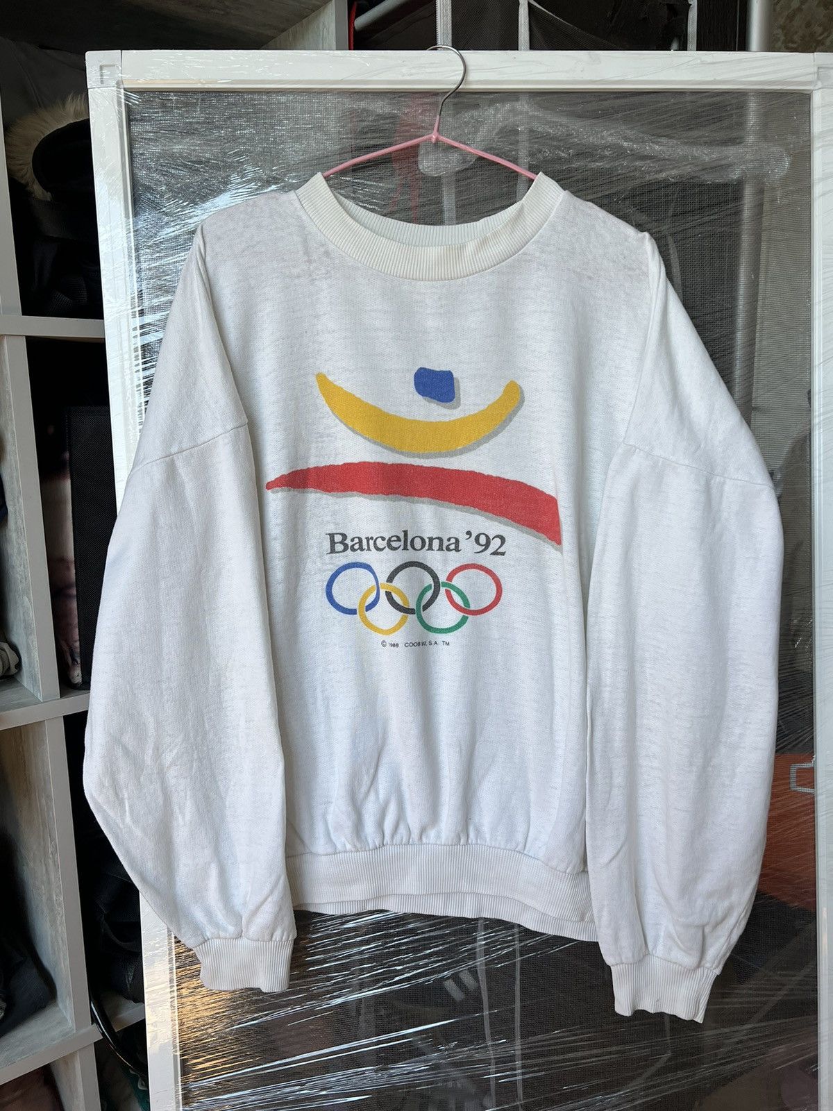 USA Olympics × Vintage 1992 Vintage Barcelona Olympics Crewneck Sweatshirt Size US XL / EU 56 / 4 - 1 Thumbnail