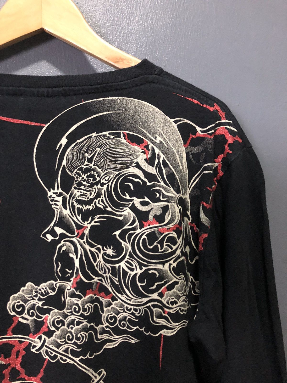 Japanese Brand × Vintage VINTAGE BULLET NOISE RAIJIN GOD SUKAJAN MOTIF YAKUZA GANG Size US M / EU 48-50 / 2 - 3 Thumbnail