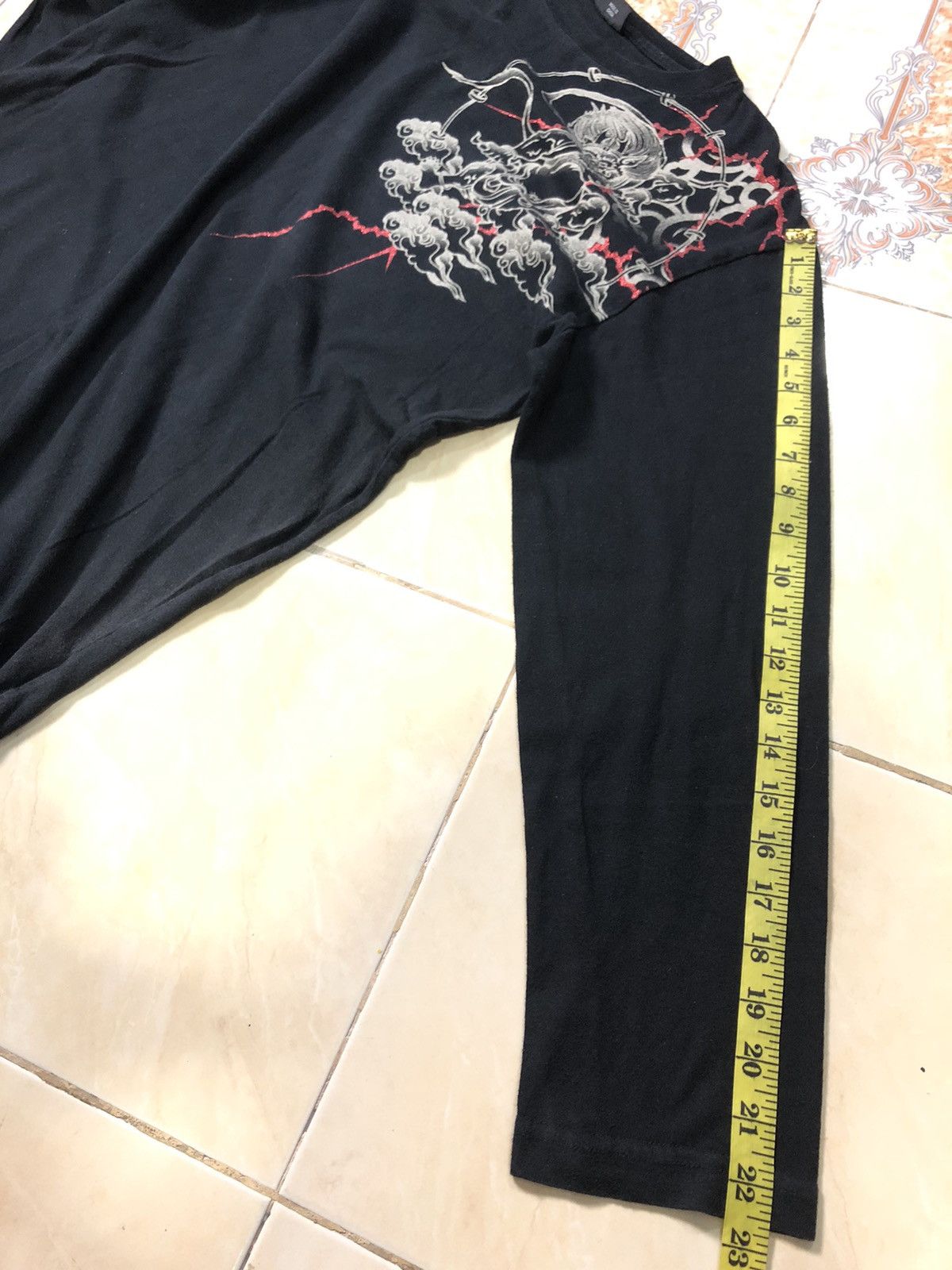Japanese Brand × Vintage VINTAGE BULLET NOISE RAIJIN GOD SUKAJAN MOTIF YAKUZA GANG Size US M / EU 48-50 / 2 - 10 Thumbnail