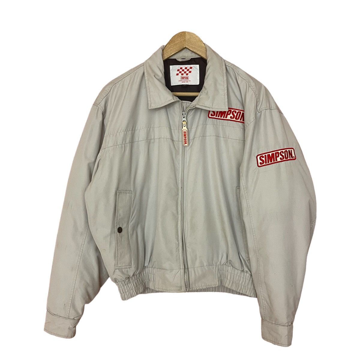 Vintage Simpson bomber jacket motorsport brand Size US M / EU 48-50 / 2 - 2 Thumbnail