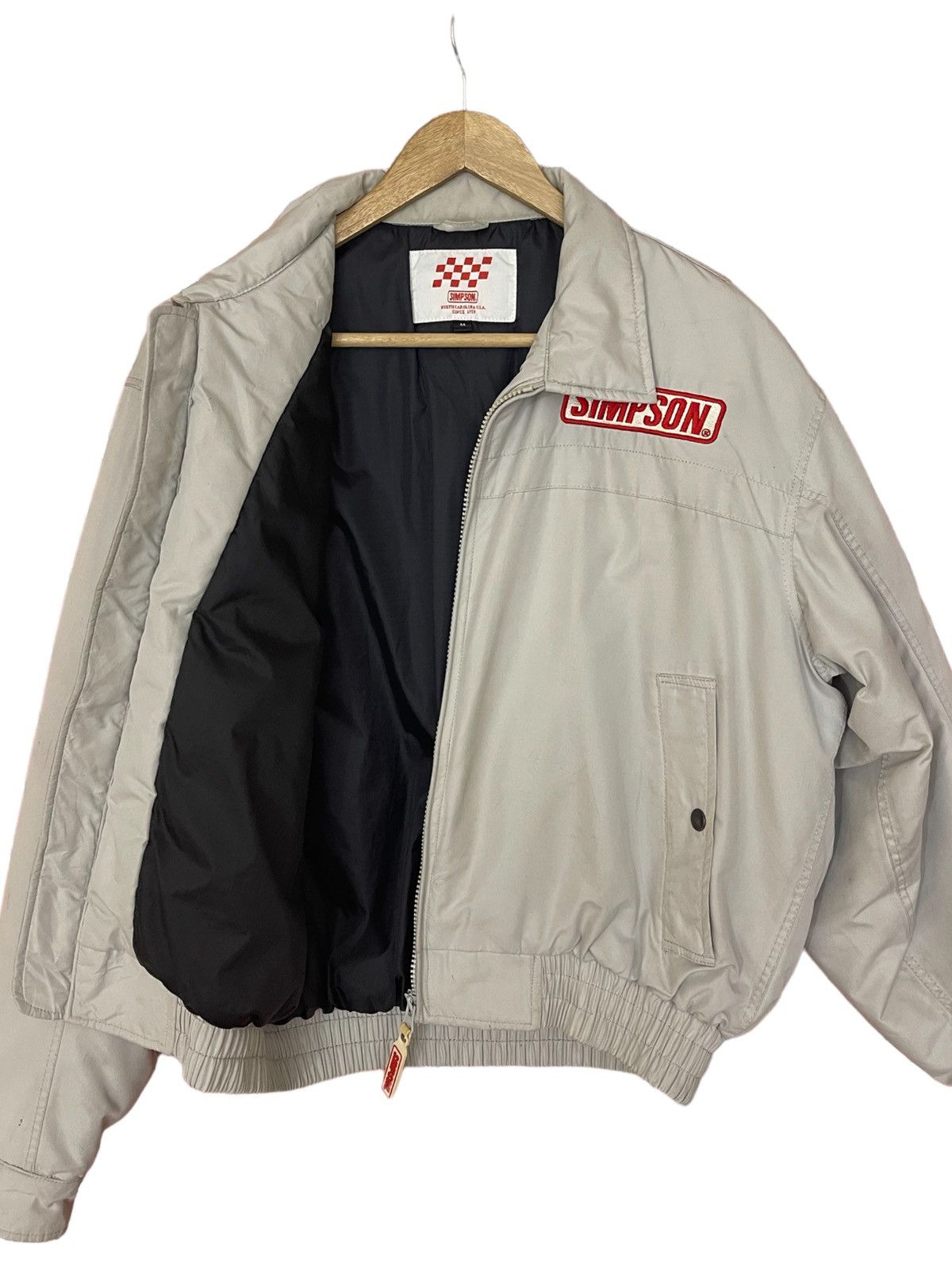 Vintage Simpson bomber jacket motorsport brand Size US M / EU 48-50 / 2 - 8 Thumbnail
