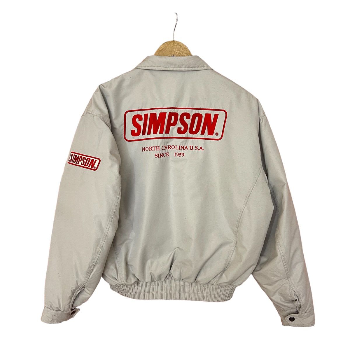 Vintage Simpson bomber jacket motorsport brand Size US M / EU 48-50 / 2 - 1 Thumbnail