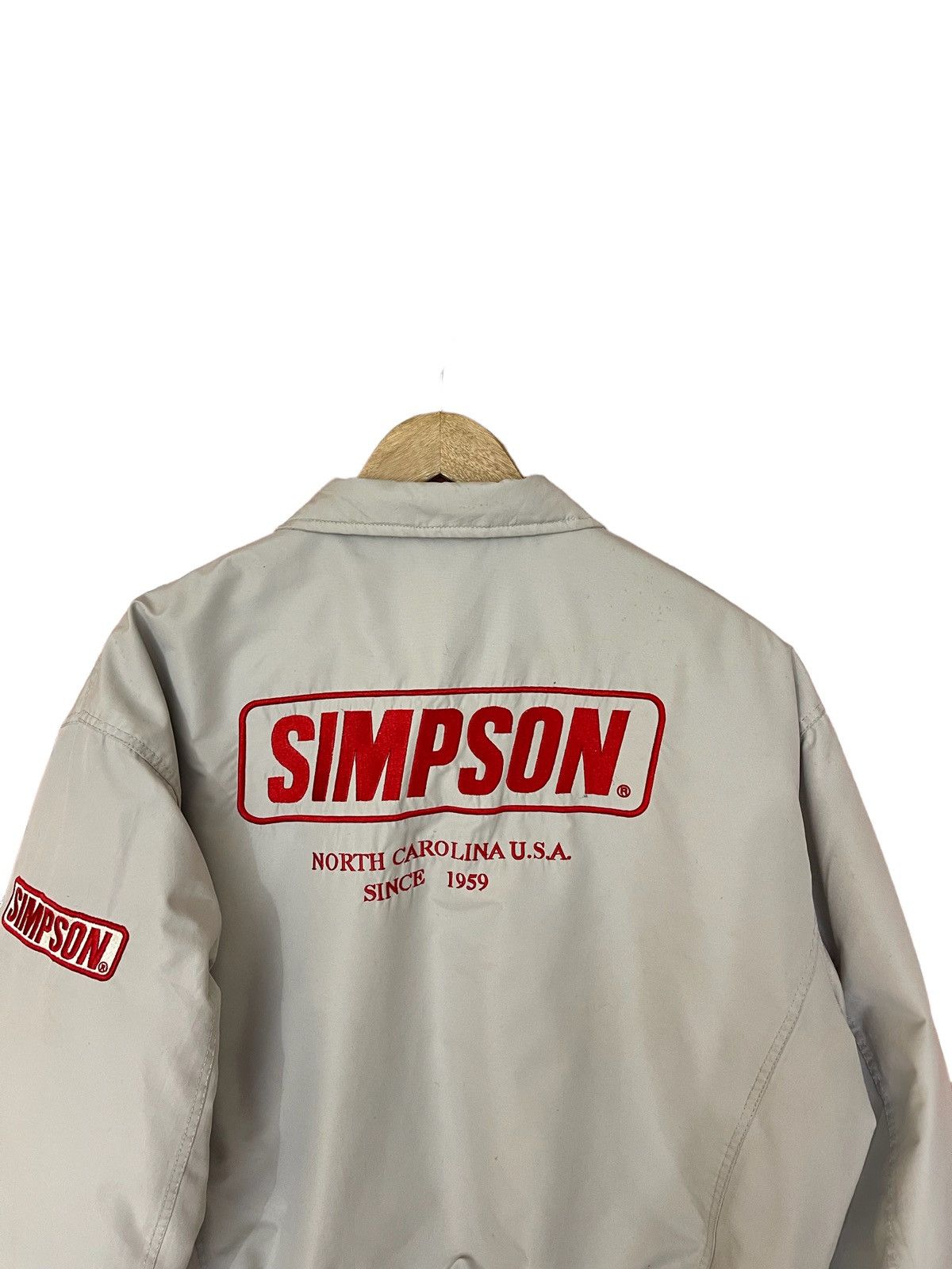 Vintage Simpson bomber jacket motorsport brand Size US M / EU 48-50 / 2 - 7 Thumbnail